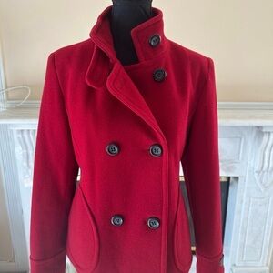 Giacca Red Pea Coat